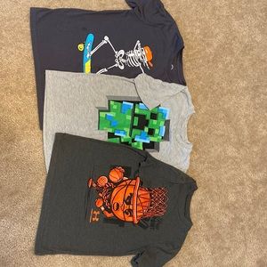 Boys size 8 T-shirts- they have been worn but lots of life left!